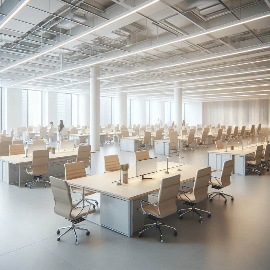 创业公司在写字楼办公推进开放式工位管理时遇到办公区局部施工该怎么协调